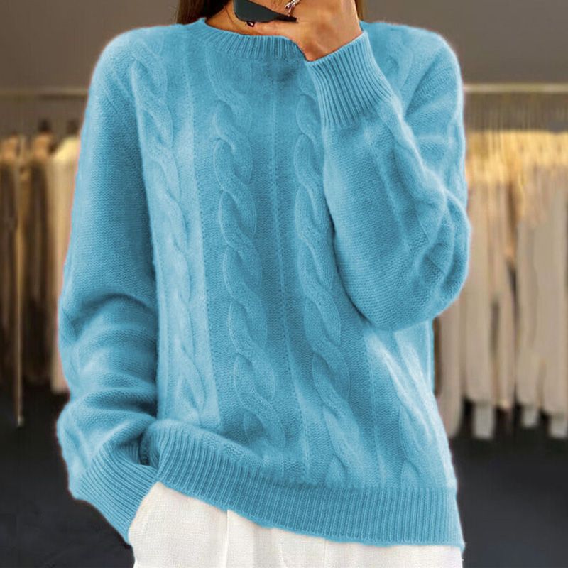 Angelika - Klassischer warmer Strickpullover