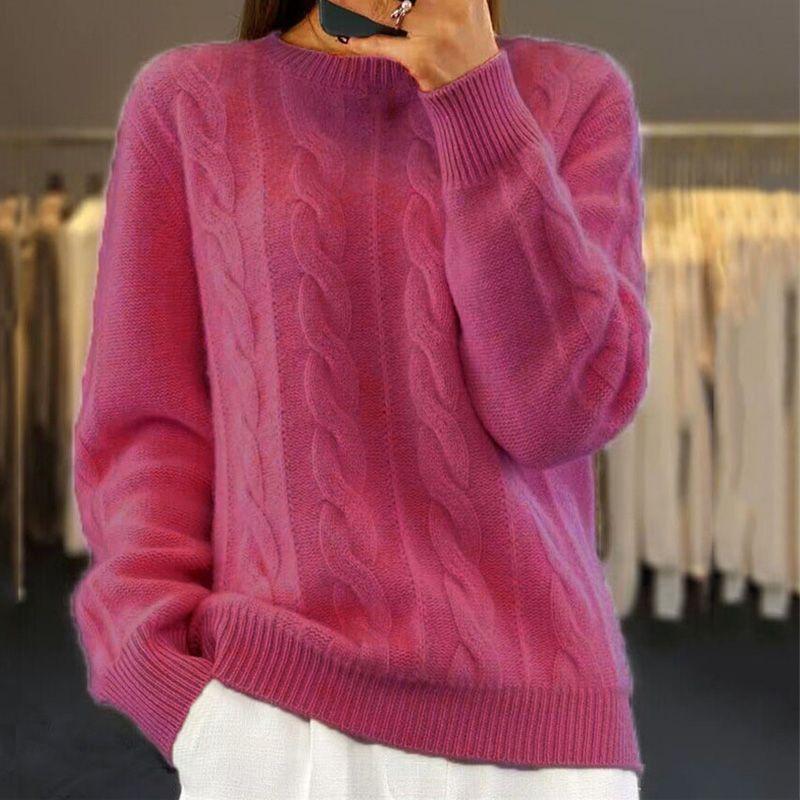 Angelika - Klassischer warmer Strickpullover