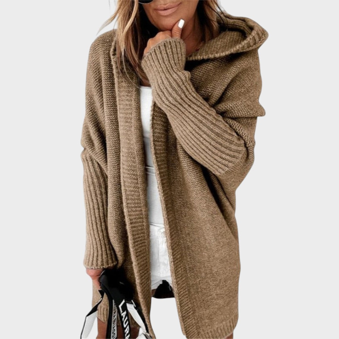 Marcela | Übergroßer Kapuzenstrickcardigan