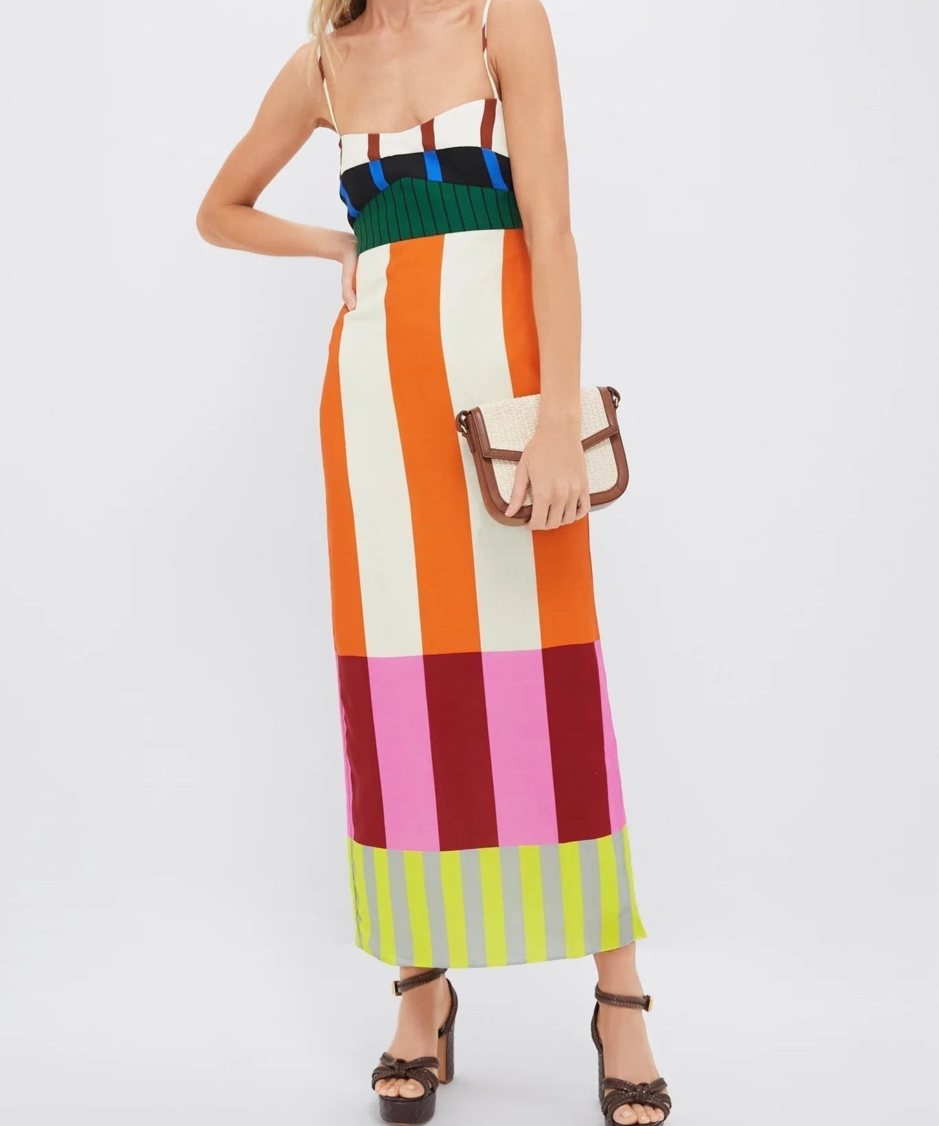 Paloma | Maxikleid in bunten Streifen